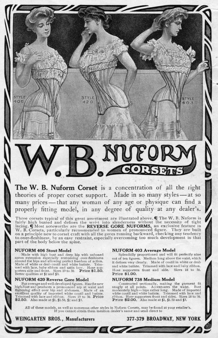 Edwardian Era Clothing: Edwardian Era Ladies' Undergarments - 1907 National  Cloak and Suit Company Catalog
