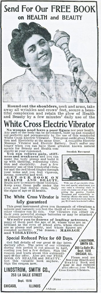 electric vibrator, 1908