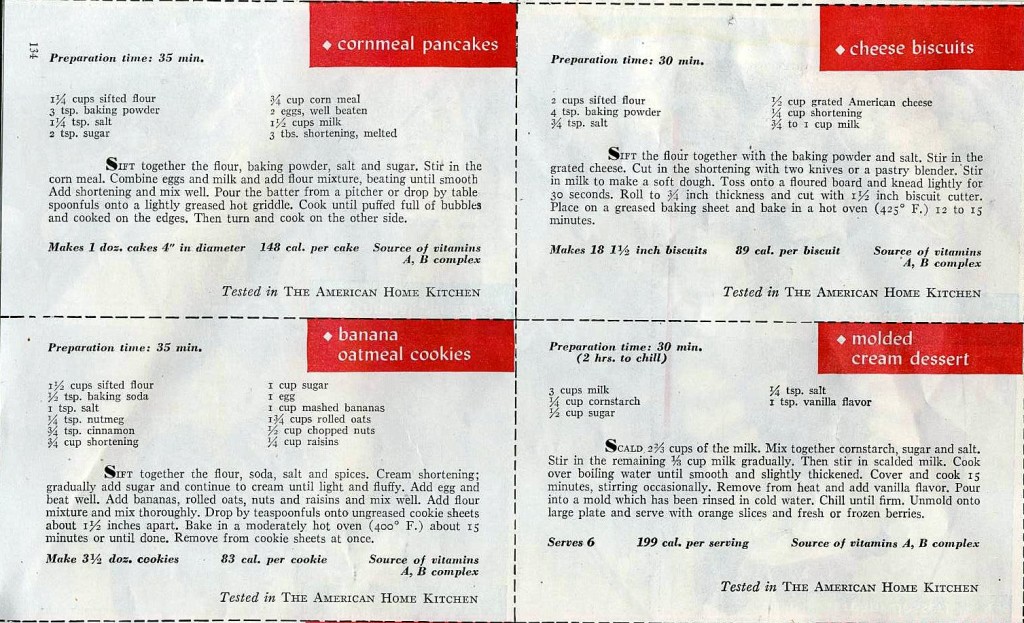 1947 Vintage Recipes from thevintagesite.com