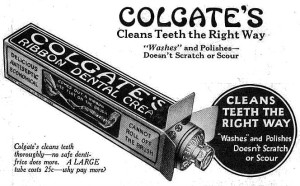 Colgate's Ribbon Dental Cream, 1923