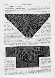 Crochet Two Pretty Shawls, 1899