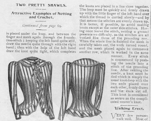 Crochet Two Pretty Shawls, 1899