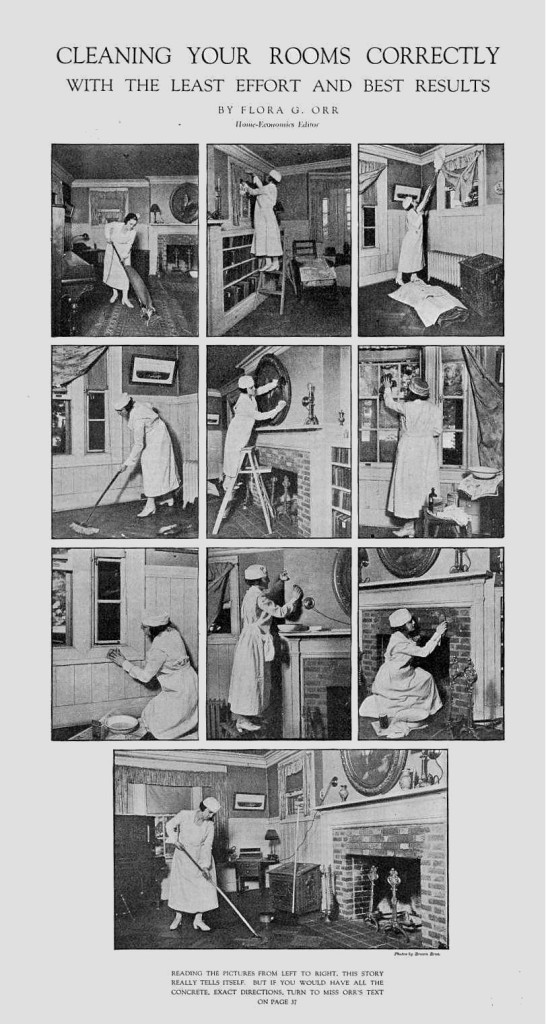 How to clean your rooms with the best results and least effort, 1920