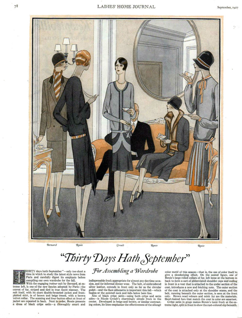 1927 vintage fashion from Groult