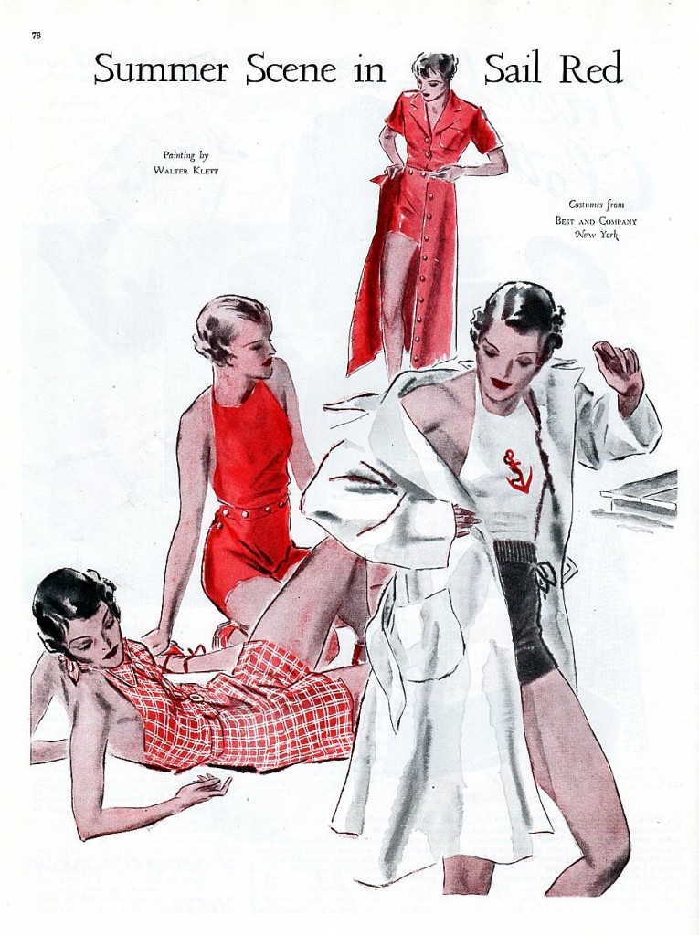 The latest fashions from 1934