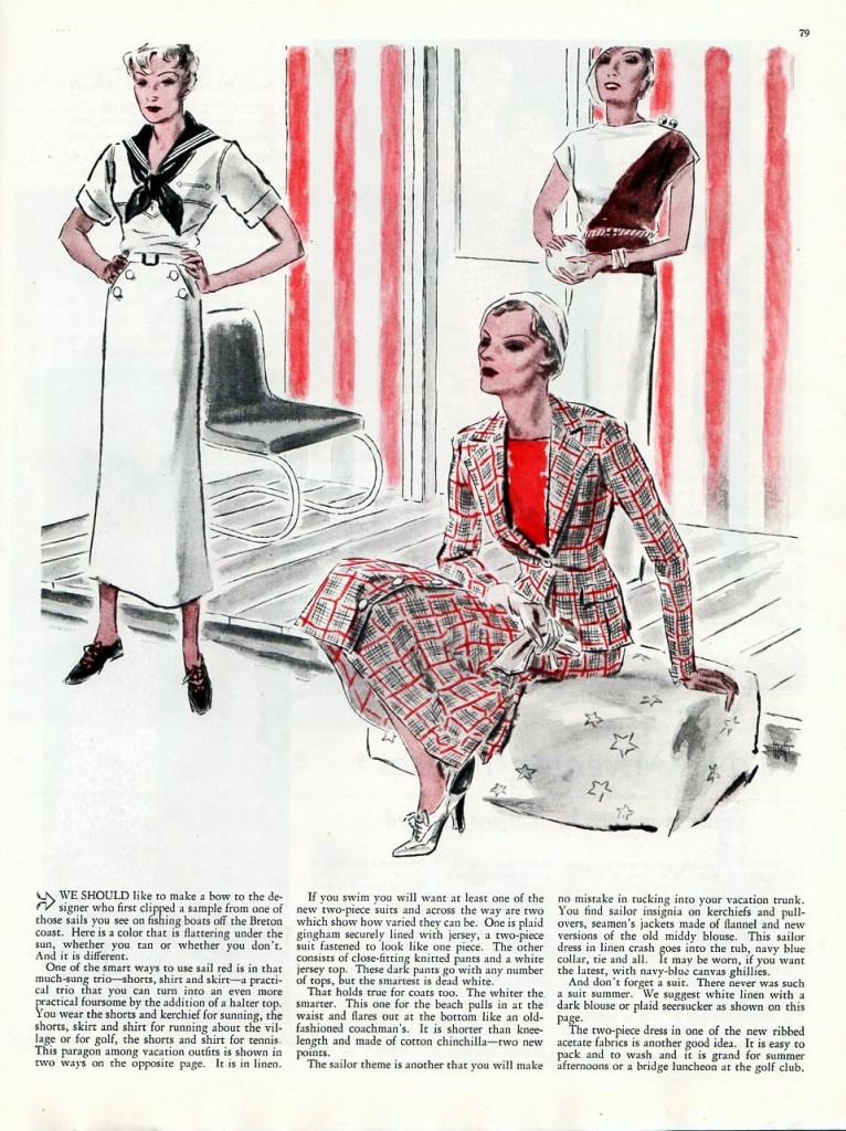 The latest fashions from 1934