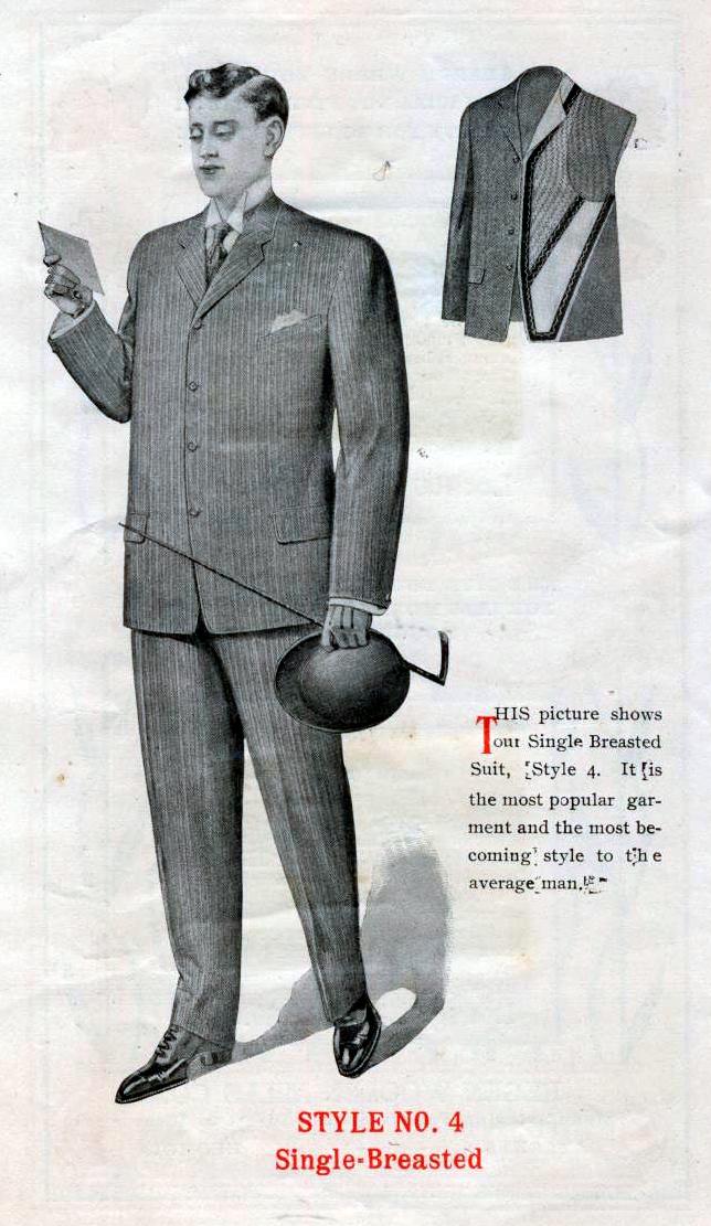 Men’s Suits by Mail Order, 1905