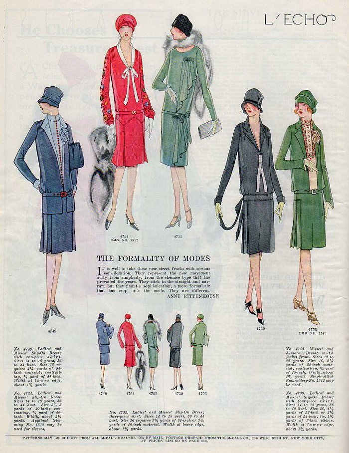 The latest fashion trends and illustrations from 1926